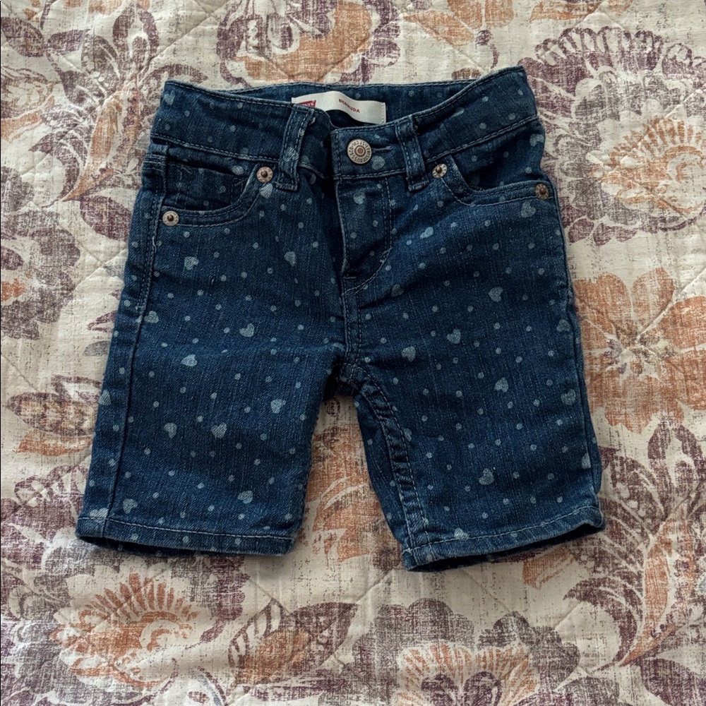 Levi's Blue Denim Bermuda Shorts